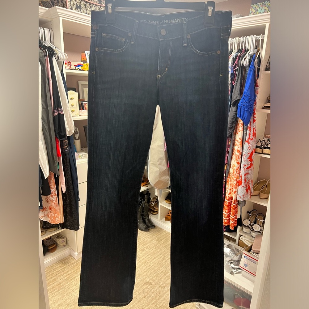 Citizens Of Humanity Dark Blue Boot Cut Jeans